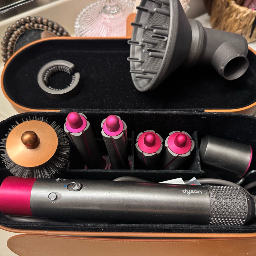 Dyson Hair Styling Set with Pink and Copper Accents